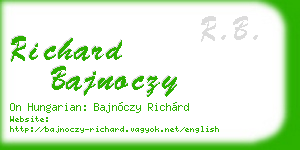 richard bajnoczy business card